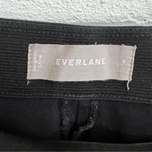 EVERLANE Black Pull On Zip Side Pants Size 4 - Picture 8 of 9